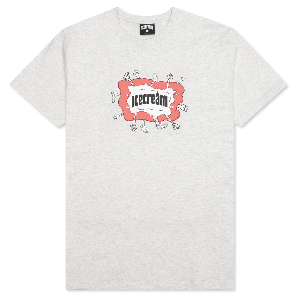 Fight S/S Tee - Light Heather Grey