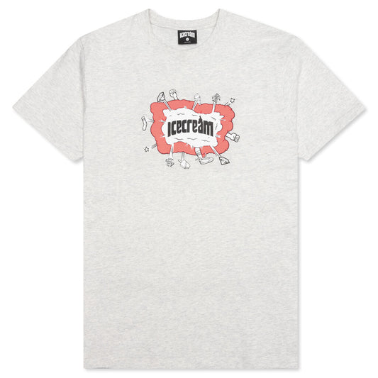 Fight S/S Tee - Light Heather Grey
