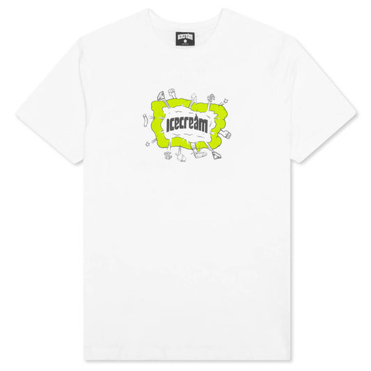 Fight S/S Tee - White