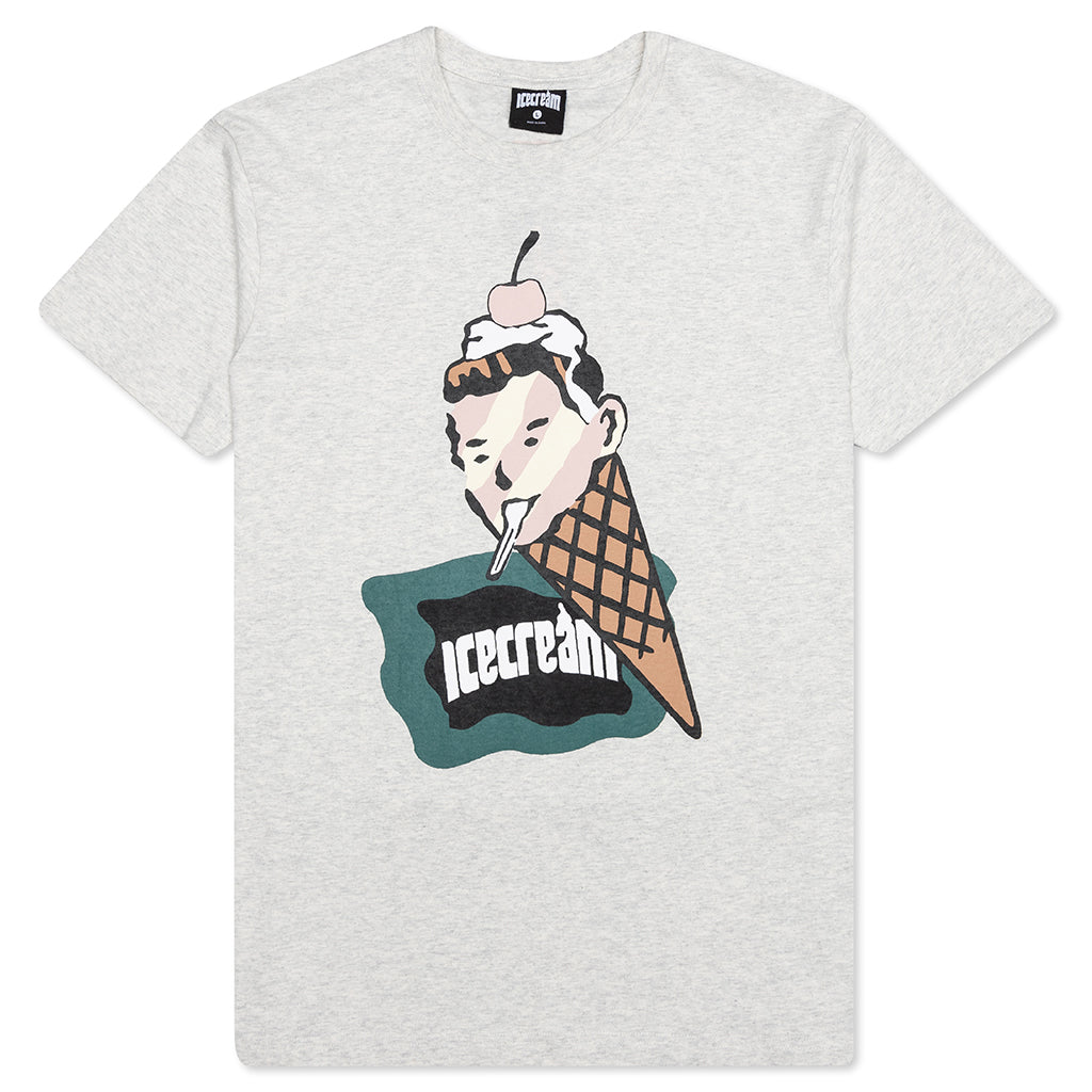 Flag S/S Tee - Light Heather Grey