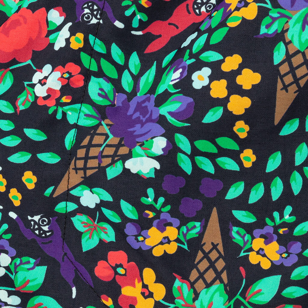 Floral Short - Black