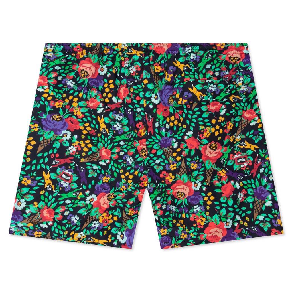 Floral Short - Black