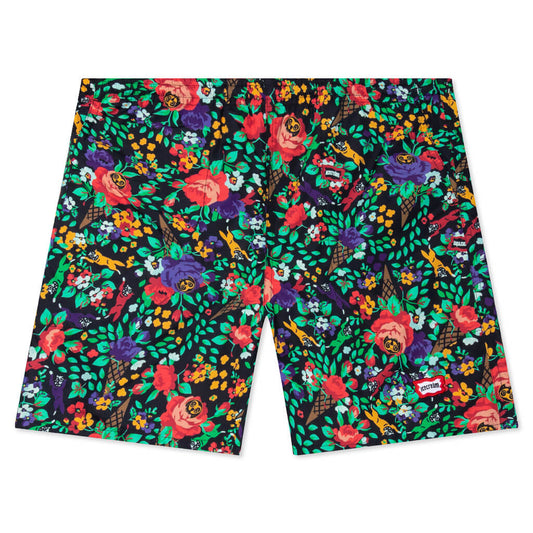 Floral Short - Black