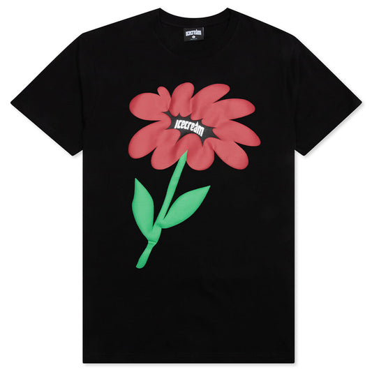 Flower S/S Tee - Black