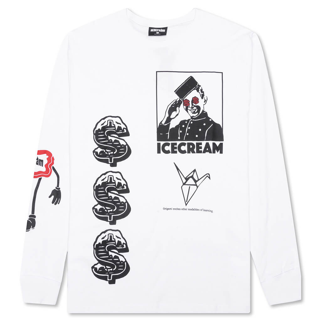 Fold L/S Knit - White