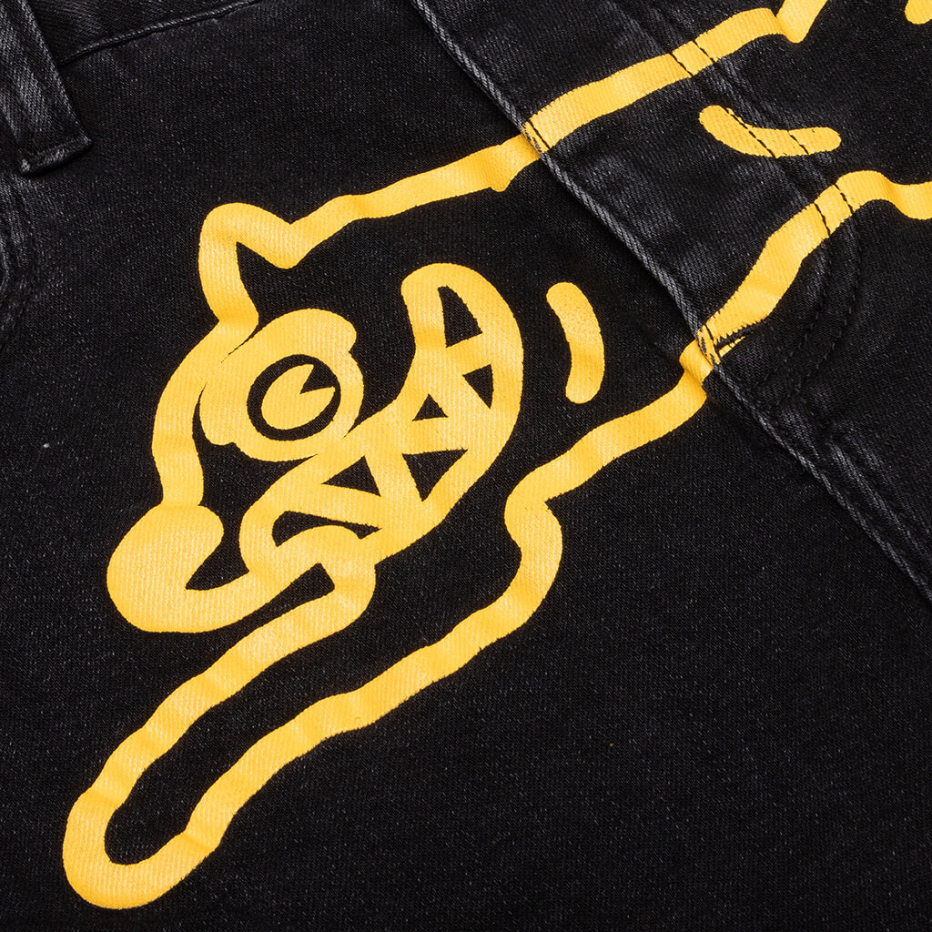 Golden Jean Short - Black Jean