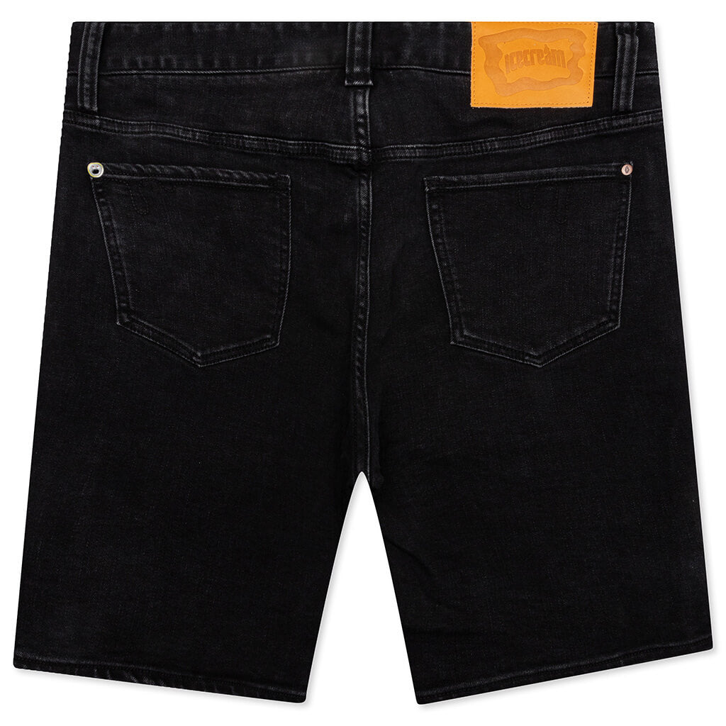 Golden Jean Short - Black Jean