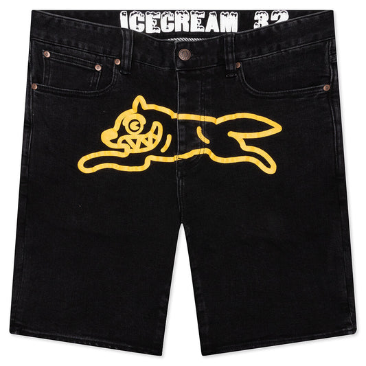 Golden Jean Short - Black Jean