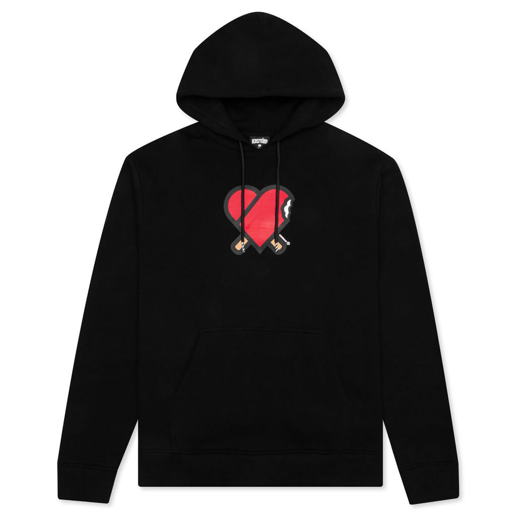 Heart Hoodie - Black
