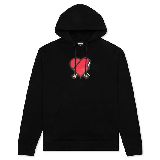 Heart Hoodie - Black