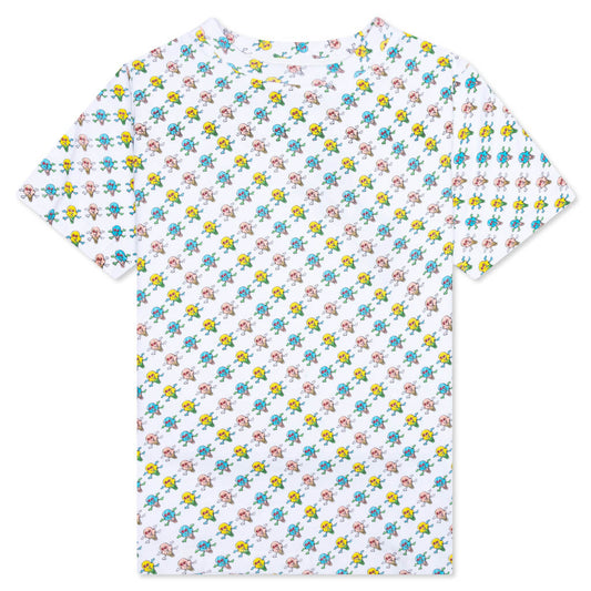 Kids Caramel S/S Knit - Bleach White