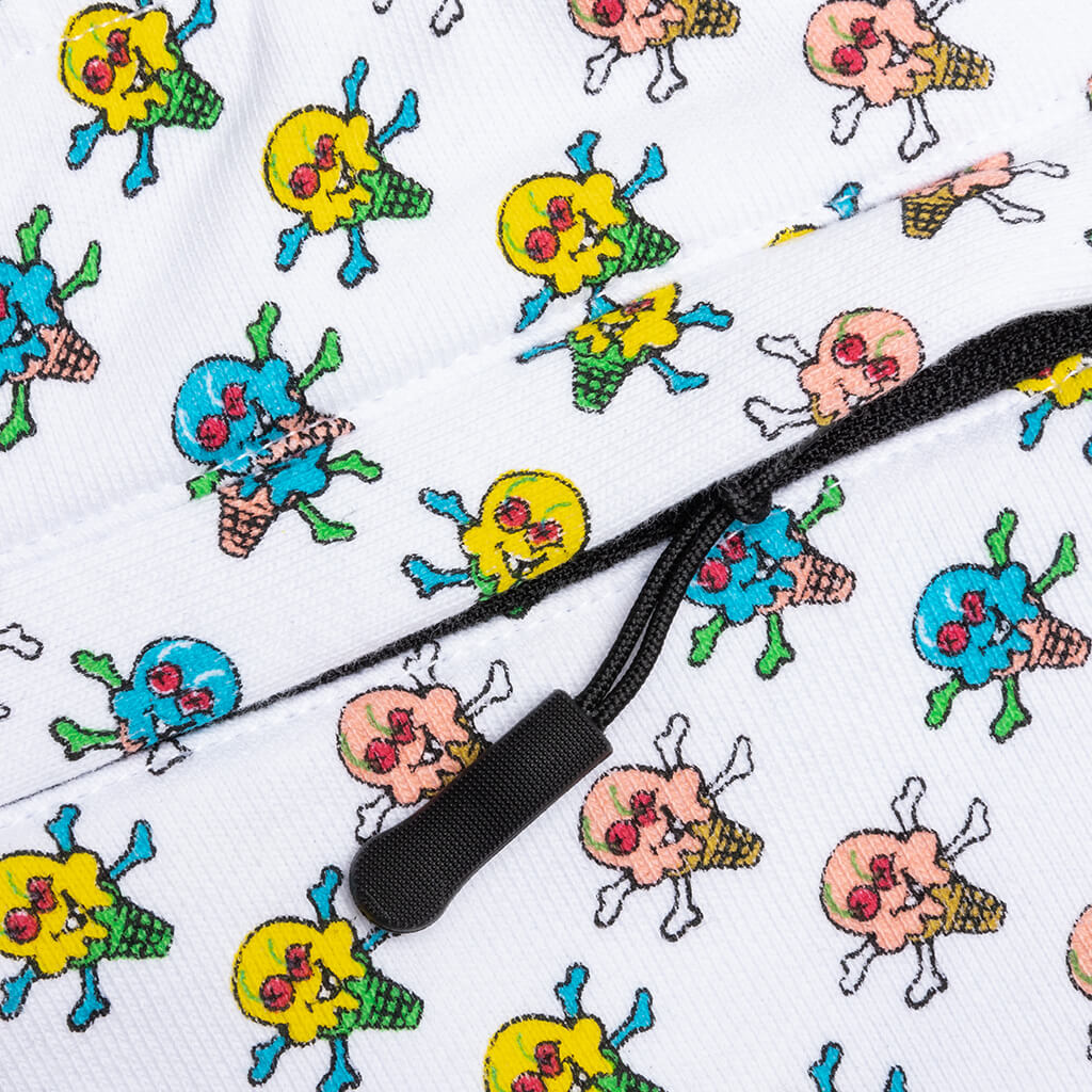 Kids Coffee Sweatshort - Bleach White