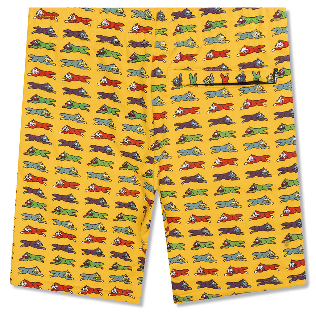 Kids Red Velvet Sweatshort - Gold Fusion