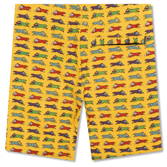 Kids Red Velvet Sweatshort - Gold Fusion