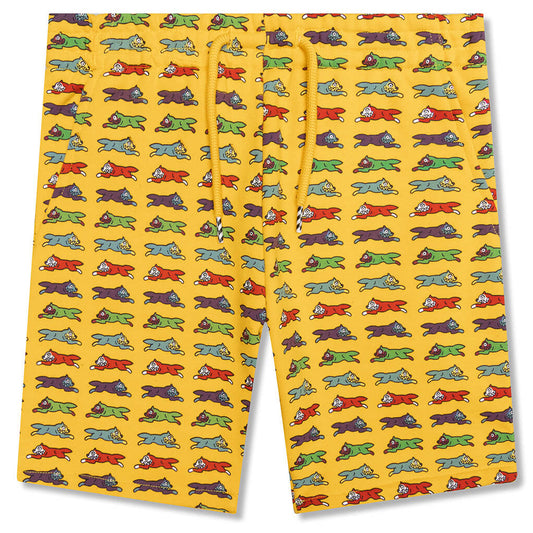 Kids Red Velvet Sweatshort - Gold Fusion