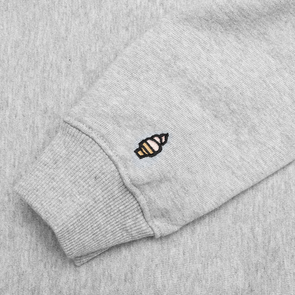Kids Swirled Hoodie - Heather Grey