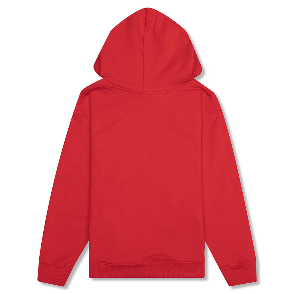 Kids Swirled Hoodie - Red