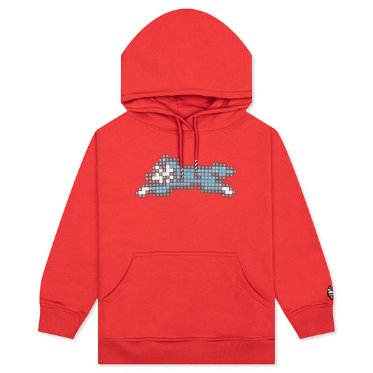 Kids Blocks Hoodie - Tomato