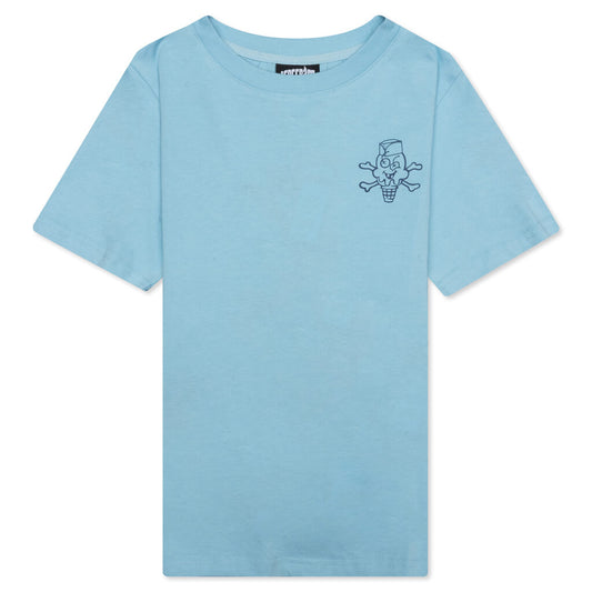 Kids Cones Shakes Sundaes S/S Tee - Sky Blue