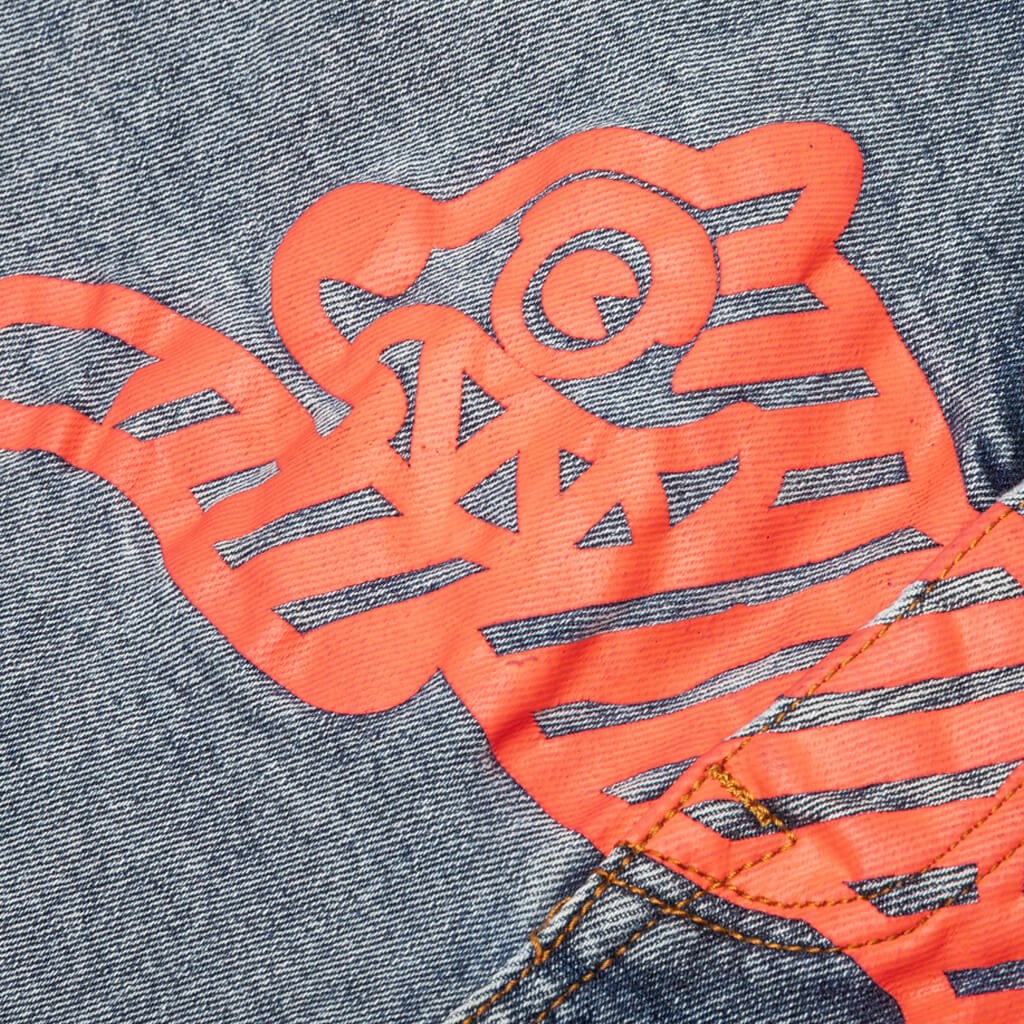 Neon Cherry Jean - Light Wash