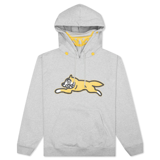 Overlap Hoodie - Light Heather Grey