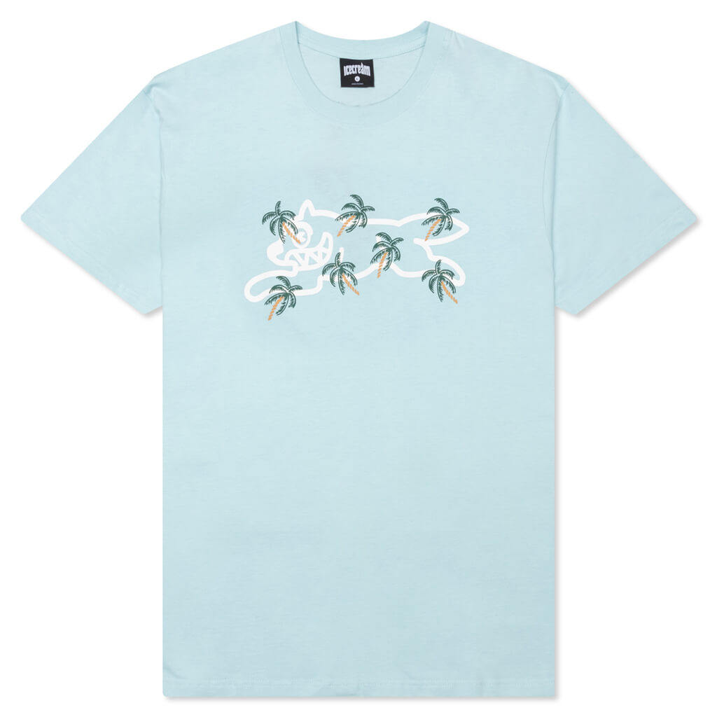 Palm S/S Tee - Cool Blue