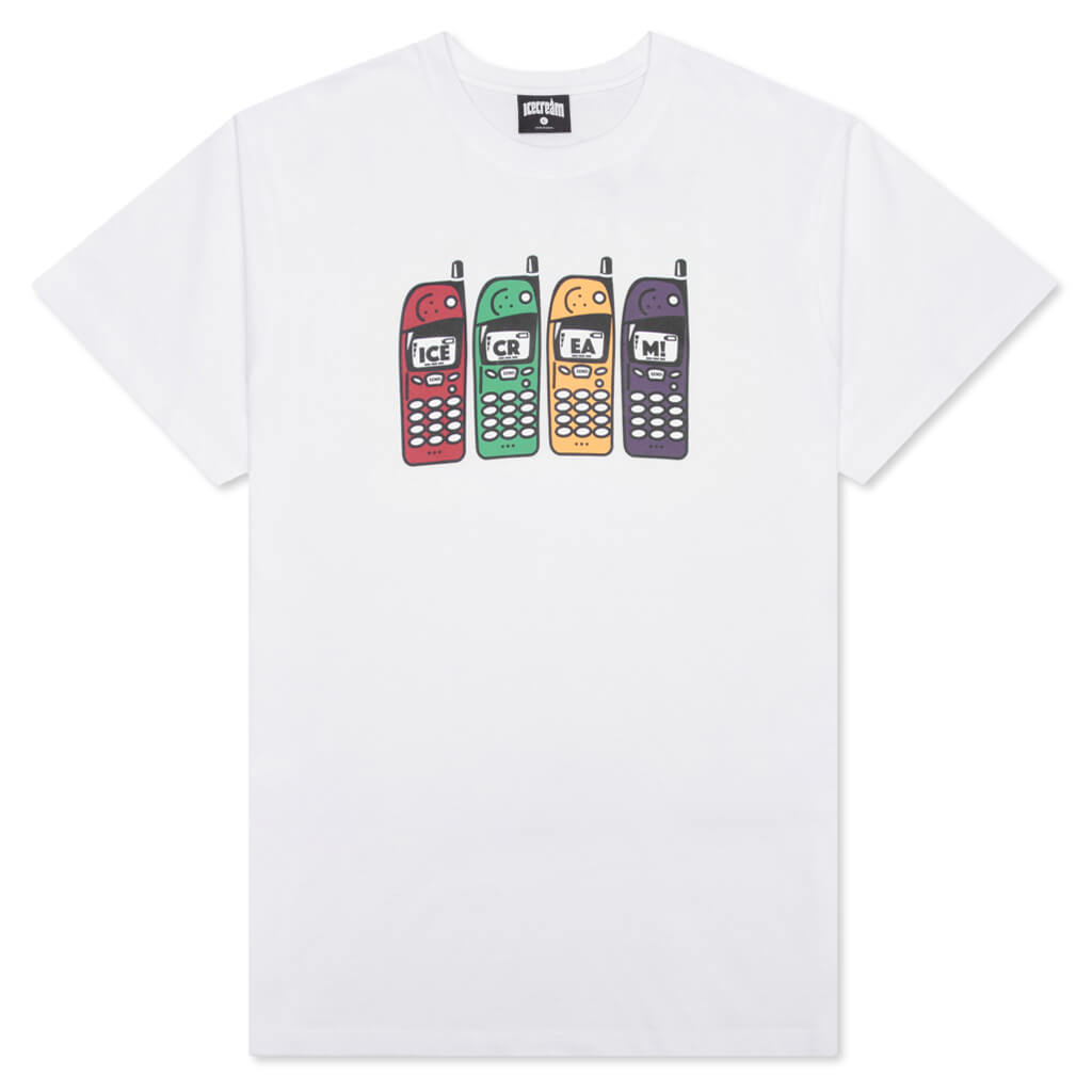 Phone S/S Tee - White