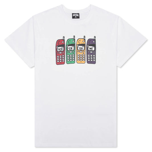 Phone S/S Tee - White