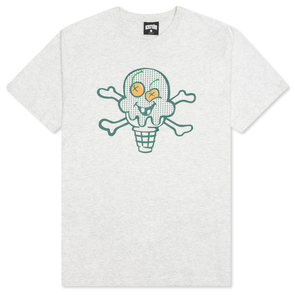 Polka S/S Tee - Light Heather Grey
