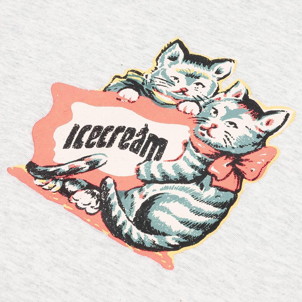 Purr Fect S/S Tee - Light Heather Grey
