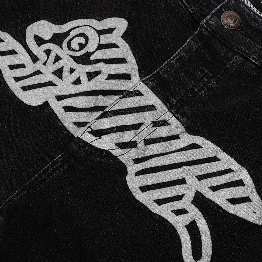 Reflective Jean - Black Jean