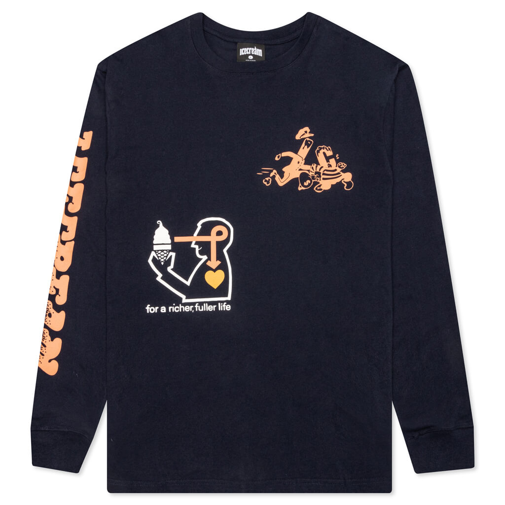 Richer L/S Knit - Navy Blazer