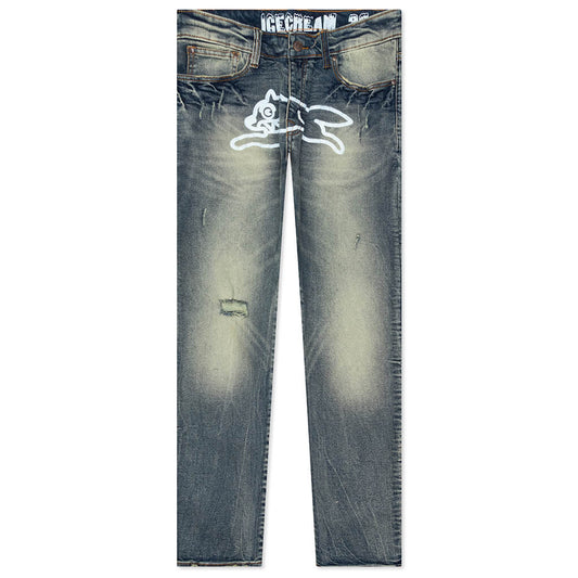 Running Dog Jean - Medium Wash Blue Jean