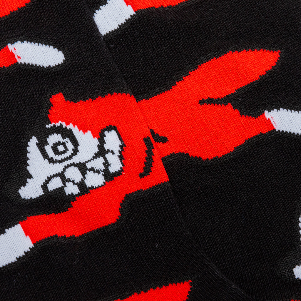 Running Dog Socks - Black