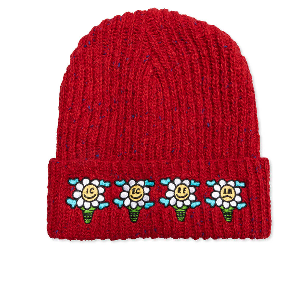 Speck Knit Hat - Fiery Red