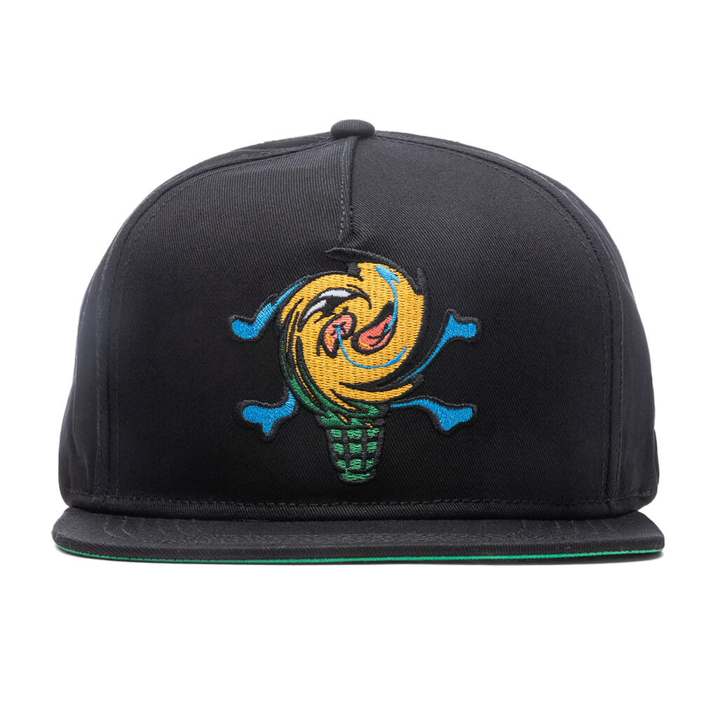 Spin Cycle Snapback Hat - Black