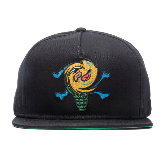 Spin Cycle Snapback Hat - Black