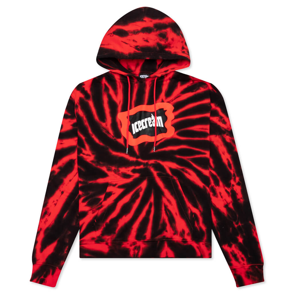 Stone Hoodie - Neon Red