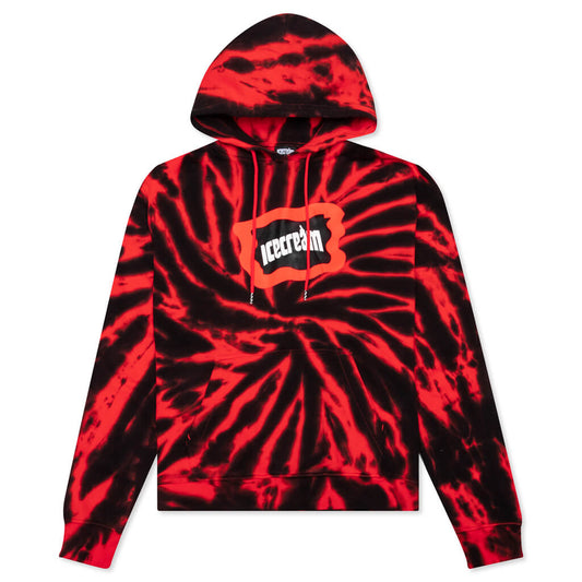 Stone Hoodie - Neon Red