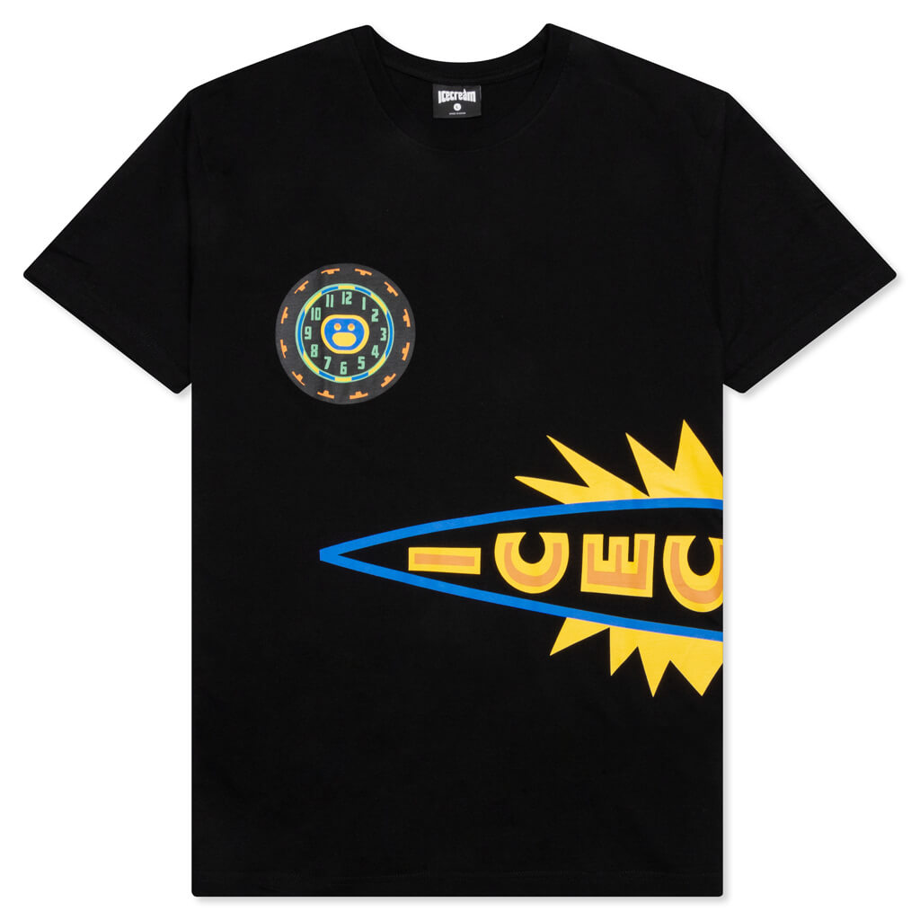 Tick Tock S/S Tee - Black