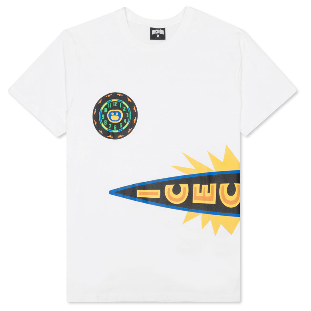 Tick Tock S/S Tee - White