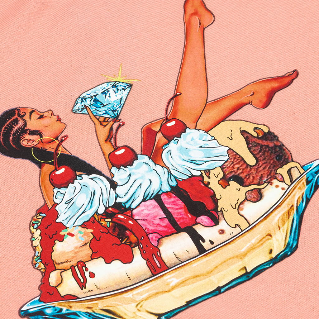 Veronica S/S Tee - Candle Light Peach