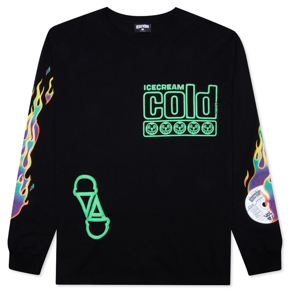 Vol 1 Burner L/S Tee - Black