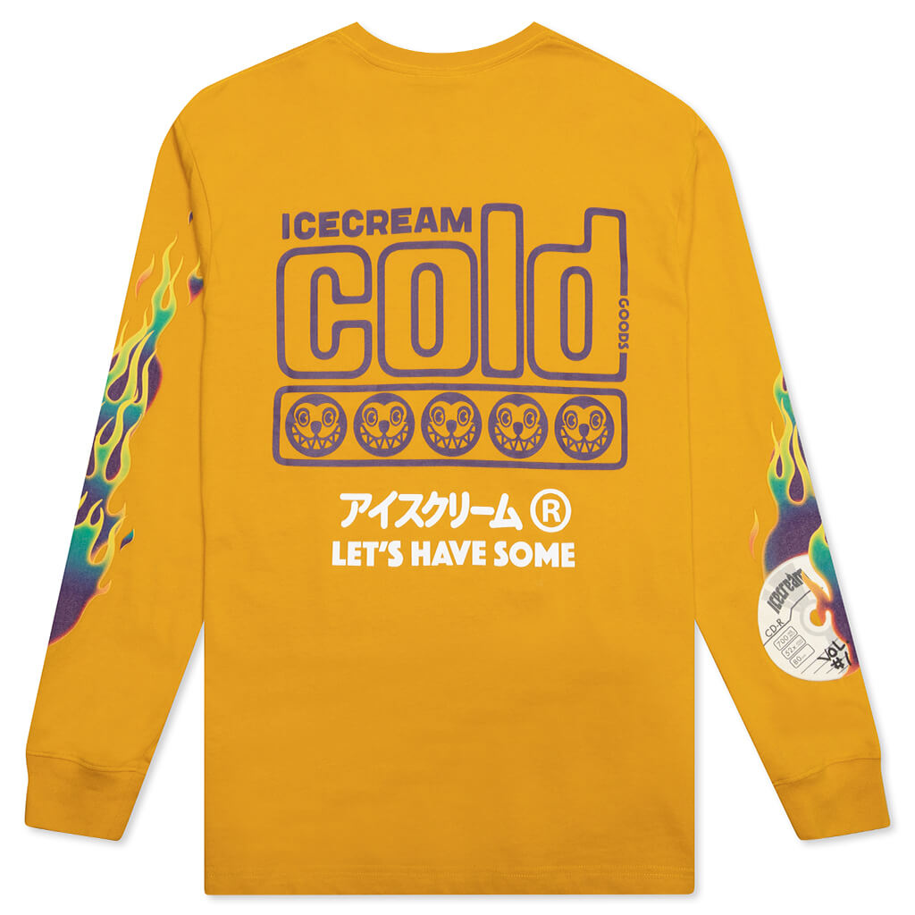 Vol 1 Burner L/S Tee - Golden Yellow