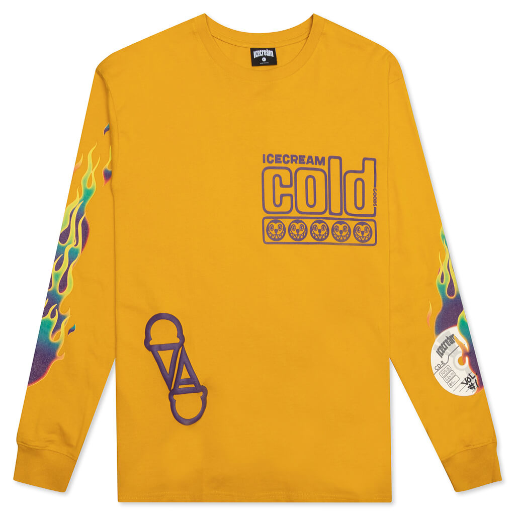 Vol 1 Burner L/S Tee - Golden Yellow