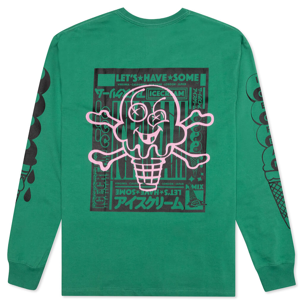 Waffle L/S Knit - Pine Green