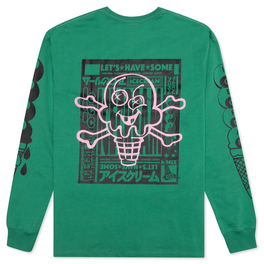Waffle L/S Knit - Pine Green