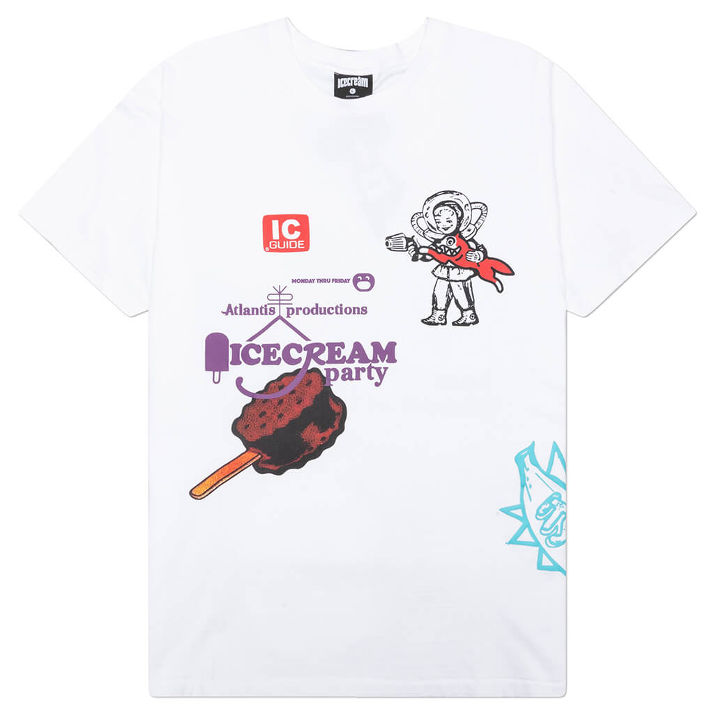 Check In For Laughs S/S Knit - White