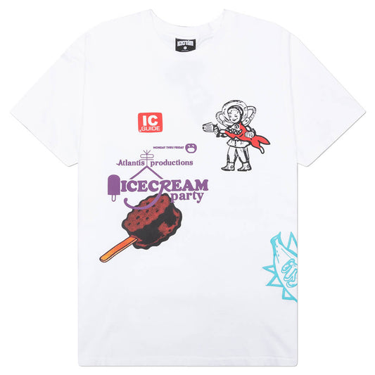 Check In For Laughs S/S Knit - White