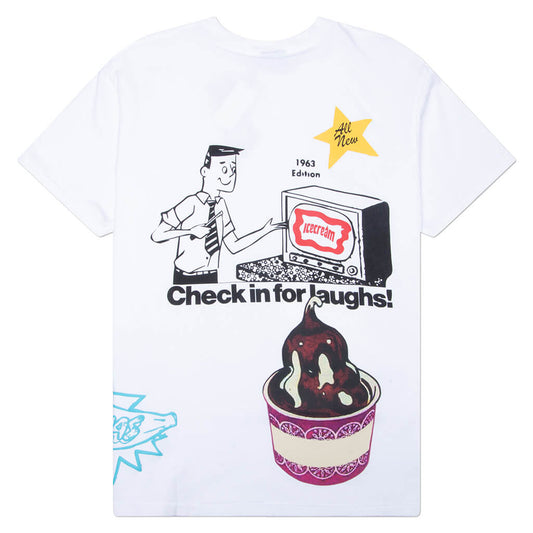Check In For Laughs S/S Knit - White